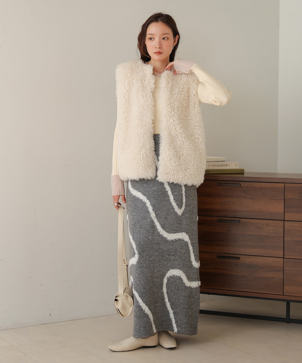 sheeplike fur vest