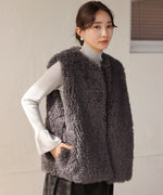 sheeplike fur vest