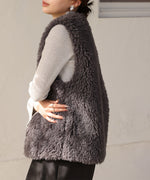 sheeplike fur vest