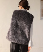 sheeplike fur vest