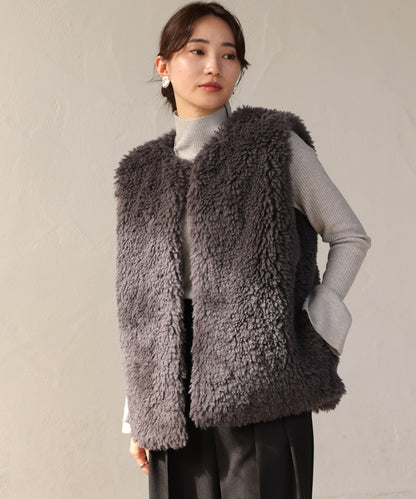 [TIMESALE]sheeplike fur vest