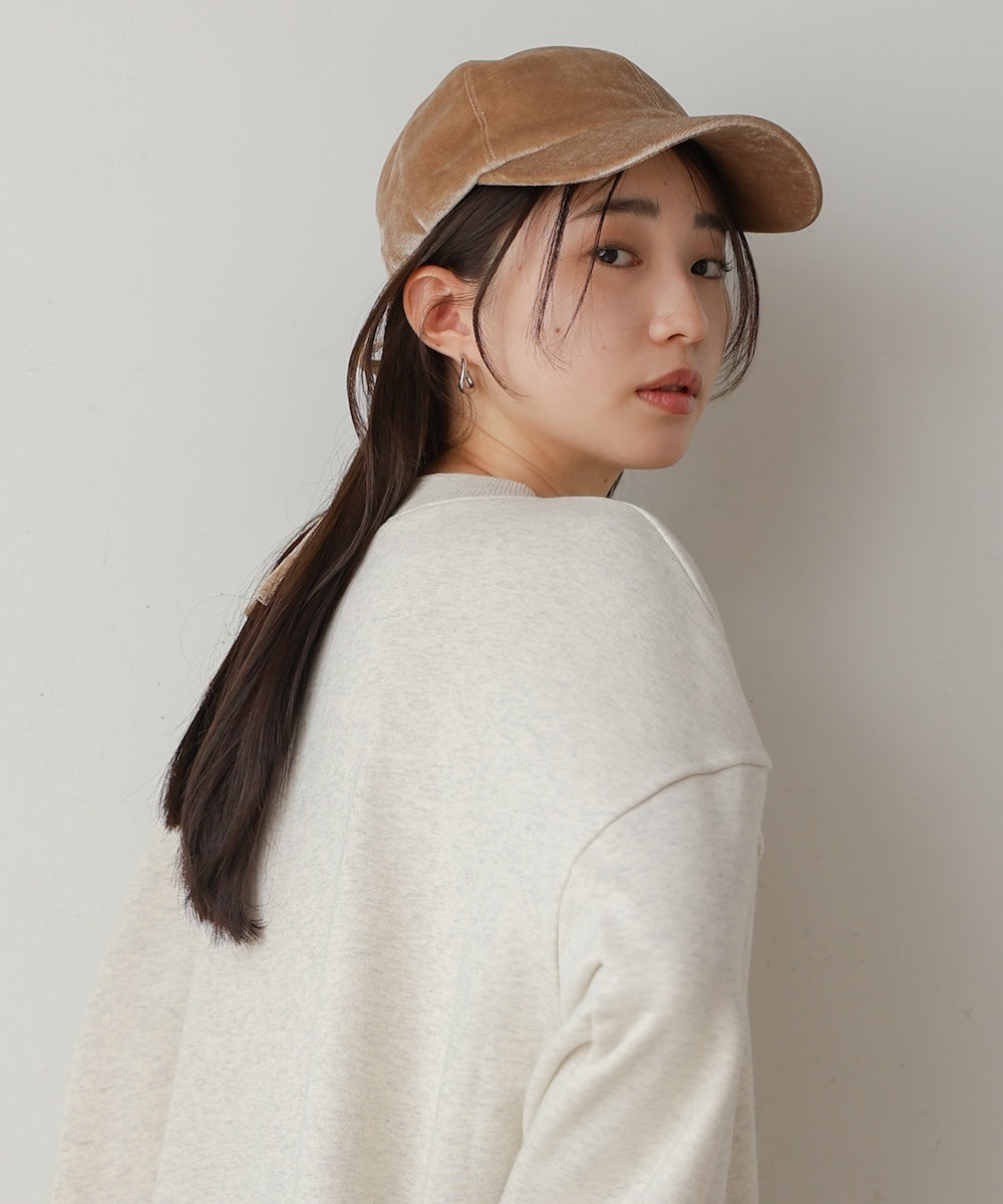 velour back ribbon cap