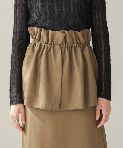 heather ester twill multi-way skirt