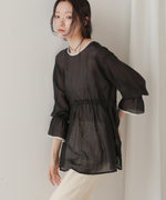 sleeve piping willow blouse