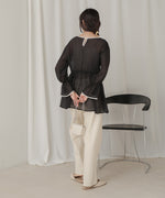 sleeve piping willow blouse