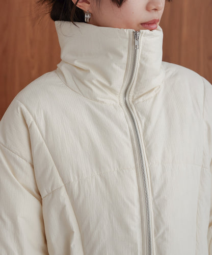 lip fiber padded short jacket