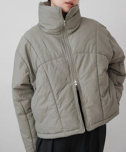 lip fiber padded short jacket