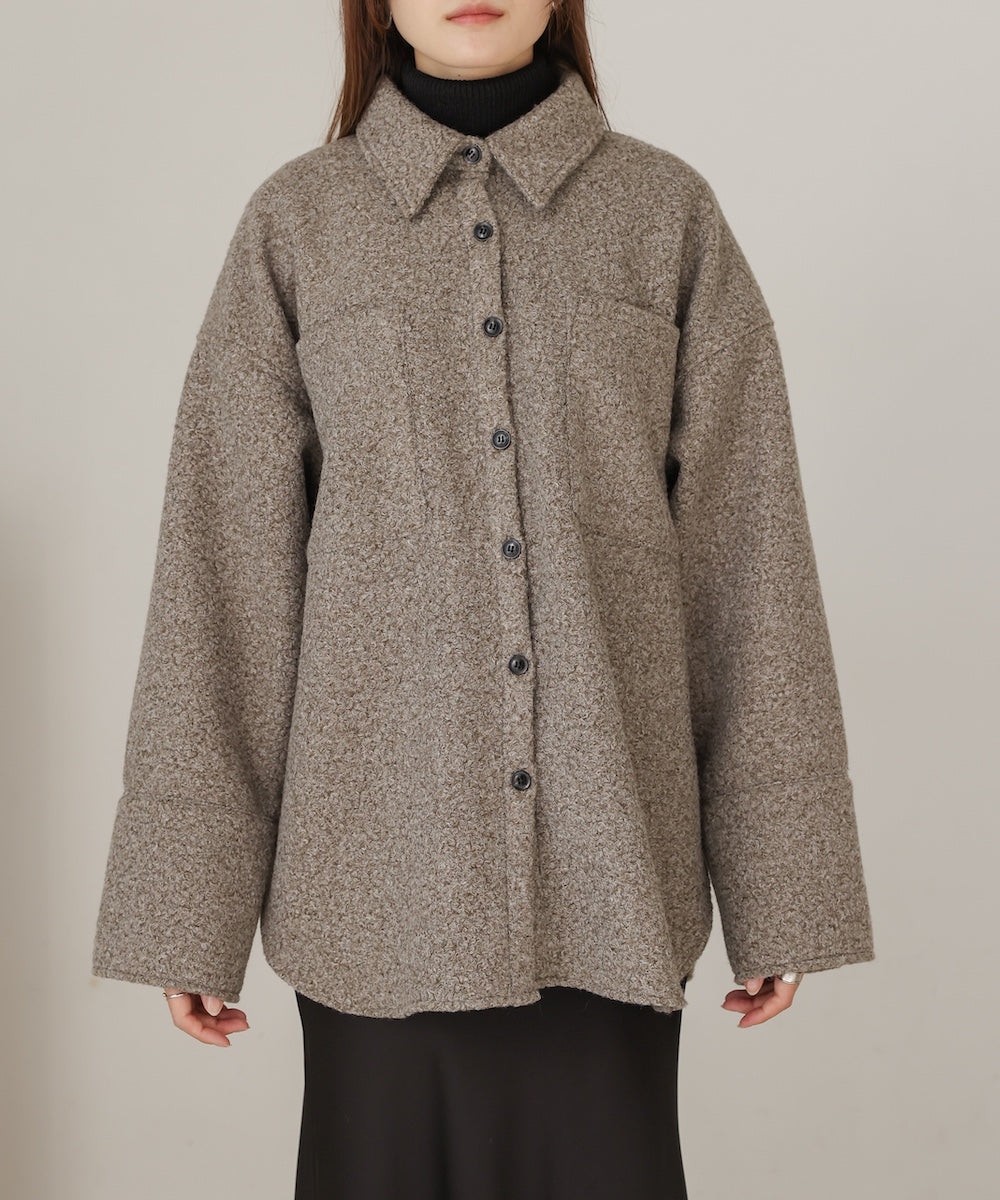 ［公式限定］loop tweed shirt jacket