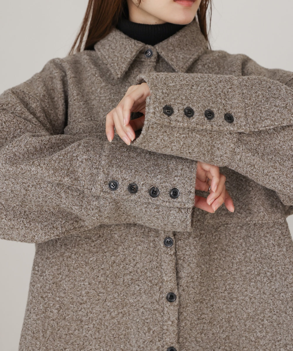 ［公式限定］loop tweed shirt jacket