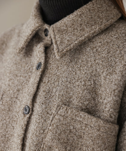 ［公式限定］loop tweed shirt jacket