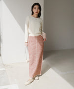 前後2WAYミックスループニットスカート/ベアワンピース