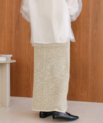 前後2WAYミックスループニットスカート/ベアワンピース