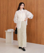 前後2WAYミックスループニットスカート/ベアワンピース