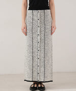 前後2WAYミックスループニットスカート/ベアワンピース