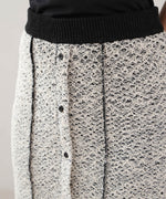 前後2WAYミックスループニットスカート/ベアワンピース