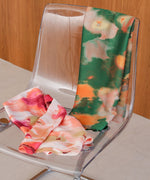 マルチＷＡＹ水彩柄サテン大判スカーフ