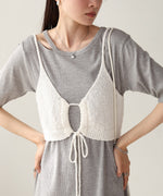 ドロスト付きビスチェ