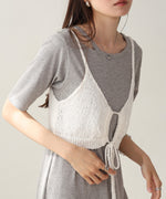 ドロスト付きビスチェ