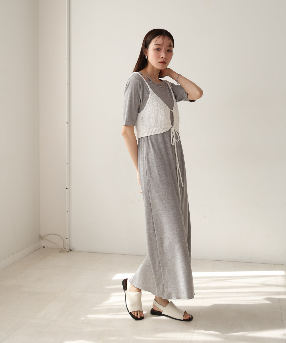 ドロスト付きビスチェ