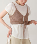 ドロスト付きビスチェ