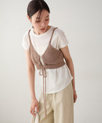 ドロスト付きビスチェ