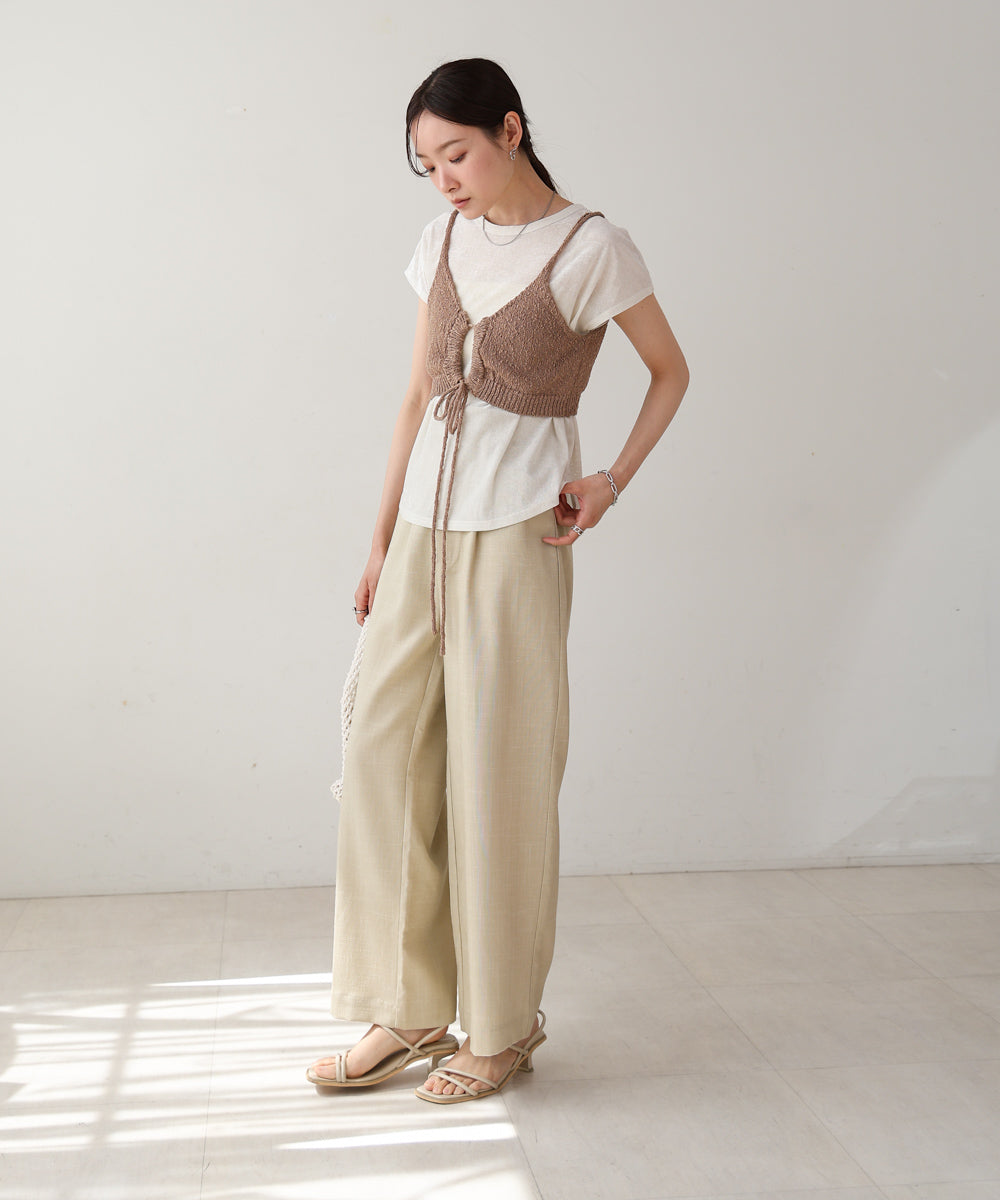 ドロスト付きビスチェ