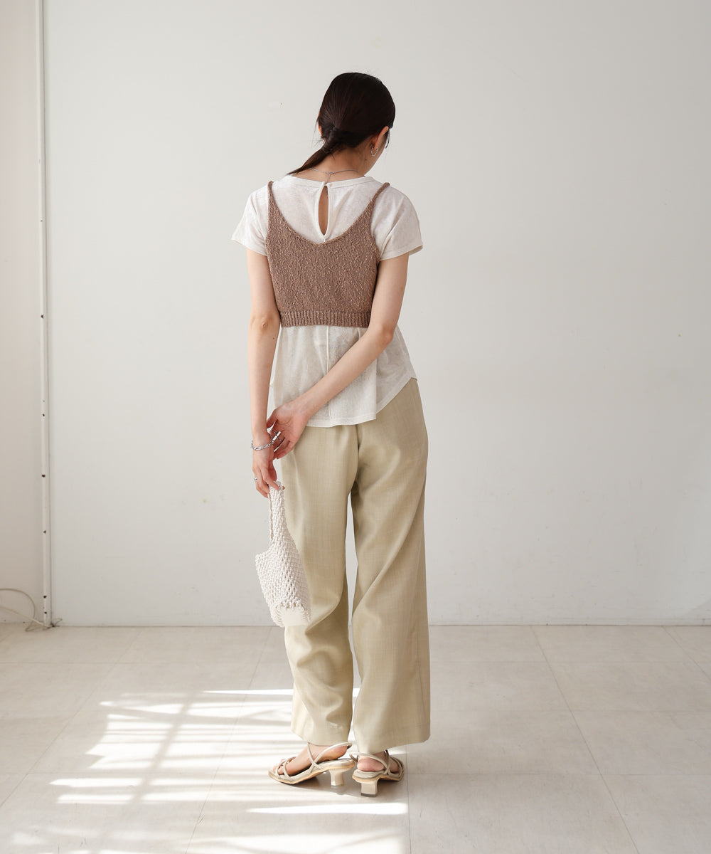 ドロスト付きビスチェ