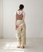 ドロスト付きビスチェ