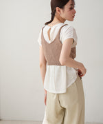 ドロスト付きビスチェ