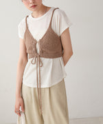 ドロスト付きビスチェ