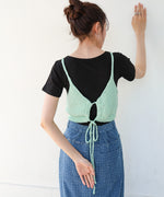 ドロスト付きビスチェ