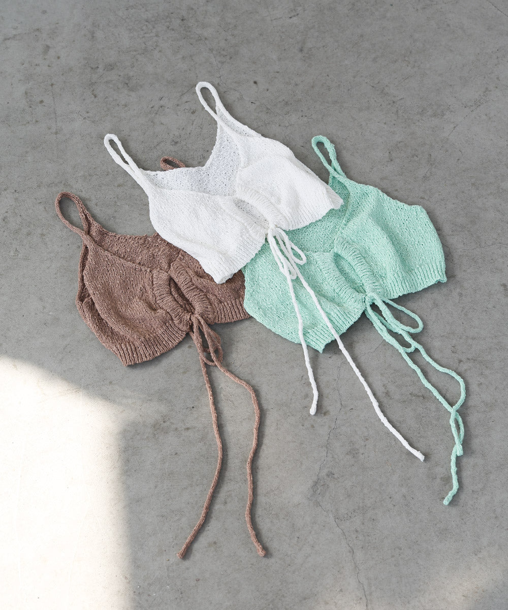 ドロスト付きビスチェ