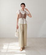 ドロスト付きビスチェ