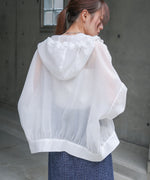 【NEW】フード付きシアーパーカー