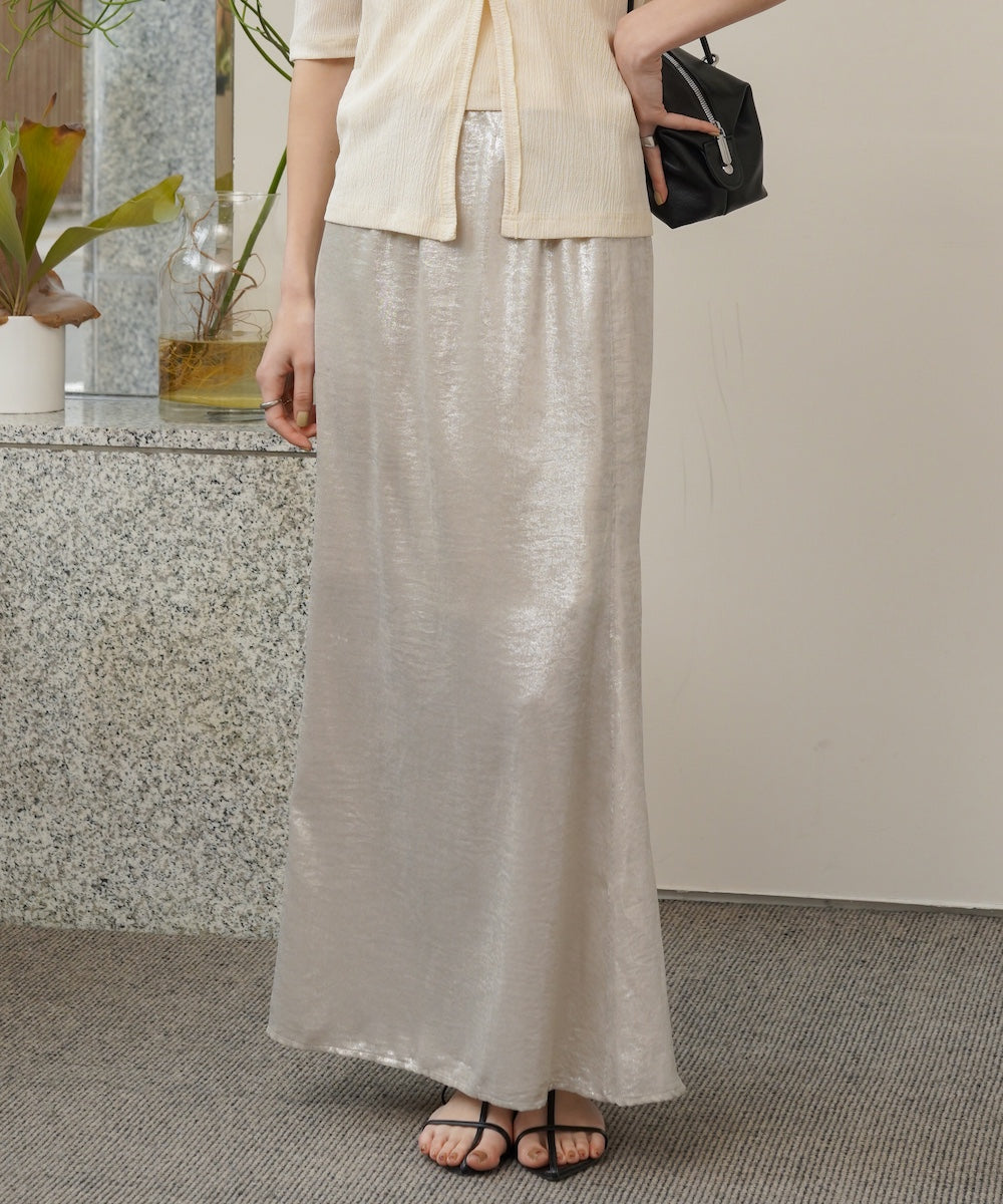 メタリックマーメイドスカート