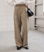 【セットアップ対応】ツイードタックワイドパンツ