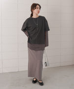 シアーストライプレイヤードプルオーバー