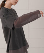 シアーストライプレイヤードプルオーバー