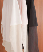 シアーストライプレイヤードプルオーバー