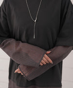 シアーストライプレイヤードプルオーバー