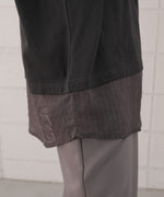 シアーストライプレイヤードプルオーバー