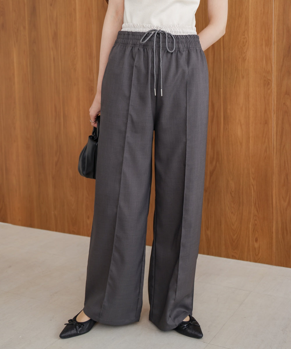 【S・Mサイズ展開】ダブルウエストパンツ