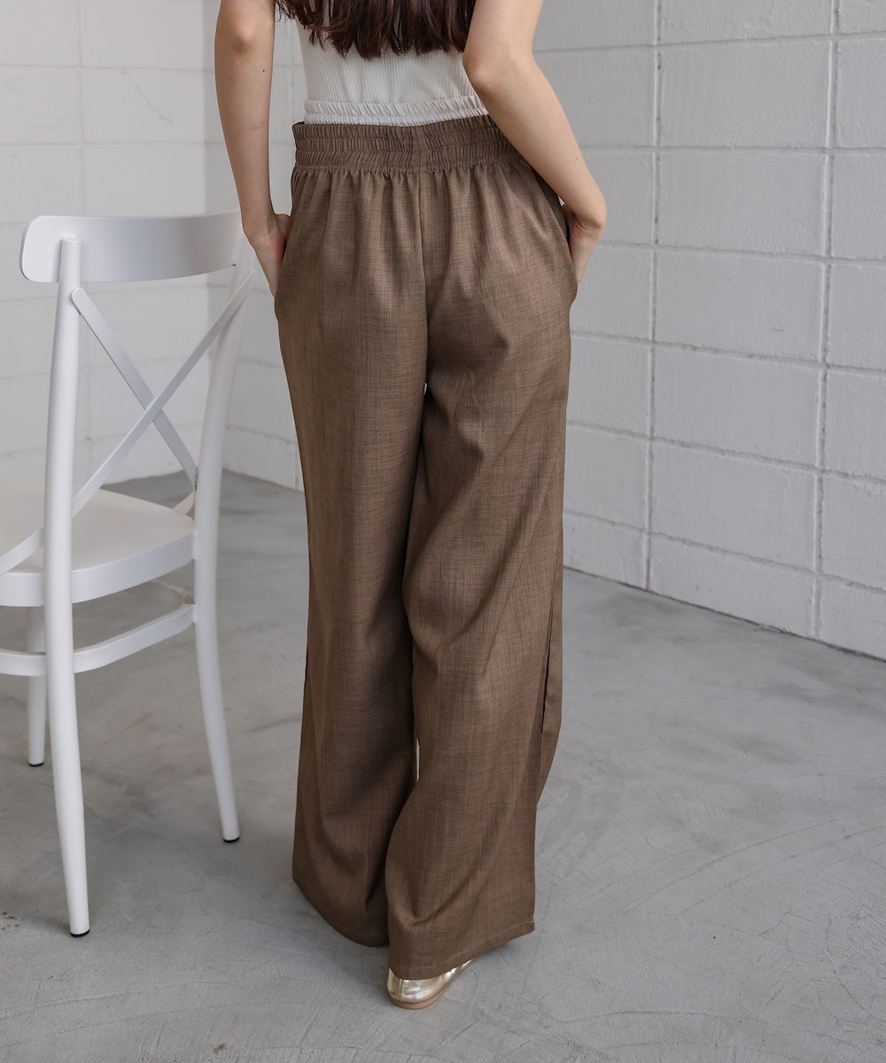【S・Mサイズ展開】ダブルウエストパンツ