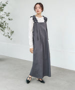 【S・Mサイズ展開】ギャザージャンパーワンピース