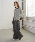 サマーニット襟付きカーディガン