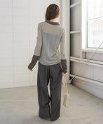 サマーニット襟付きカーディガン