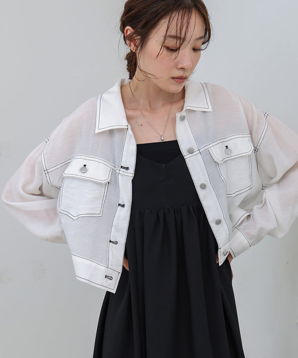 シアーシャツブルゾン