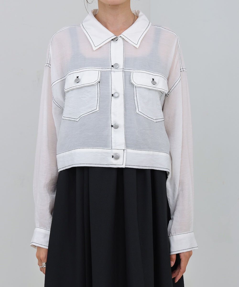 シアーシャツブルゾン