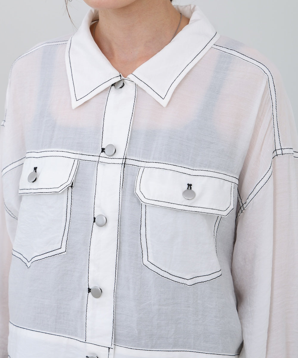 シアーシャツブルゾン