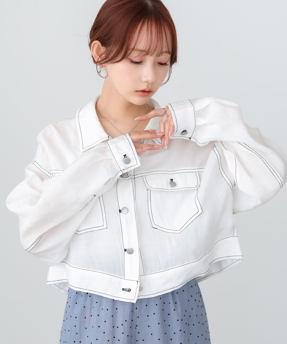シアーシャツブルゾン